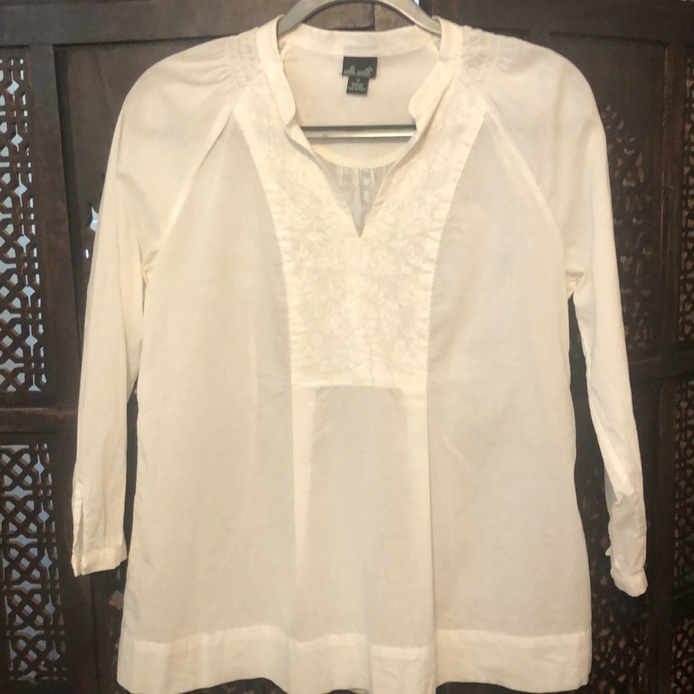 100% cotton embroidered tunic